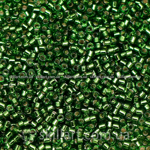 Бисер DB-1207 Miyuki Delica Beads 11/0 (блестящий, зеленый)